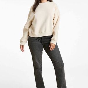 Nuuds XL Cream Clasic Crewneck Sweatshirt